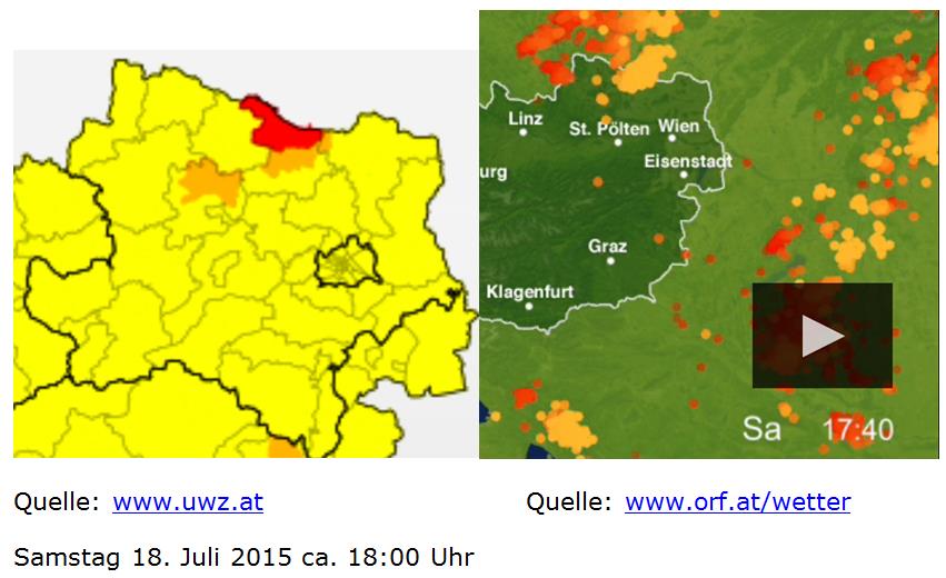 Starkregenereignis führt zu Überschwemmungen in Retz