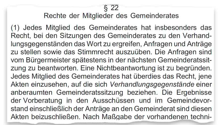 Anfragen von Wir für Retz an den Gemeinderat
