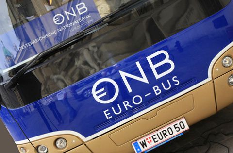 Schilling in EURO umtauschen – Der EURO-BUS ist am Die. 12. Sept. in Retz unterwegs