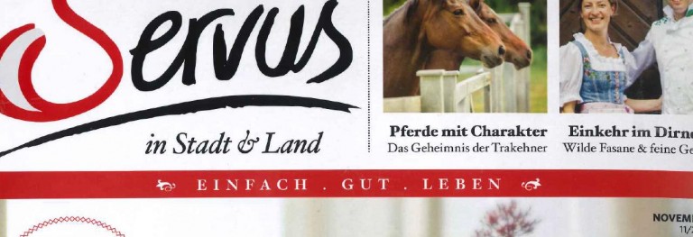 Lesenswerter Bericht über Retz im SERVUS Magazin / Nov. 2017