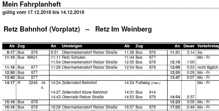 Haltestelle „Im Weinberg“ wird neu angefahren