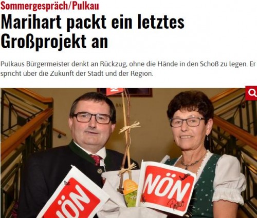 Marihart kündigt seinen Rücktritt als BGM an.