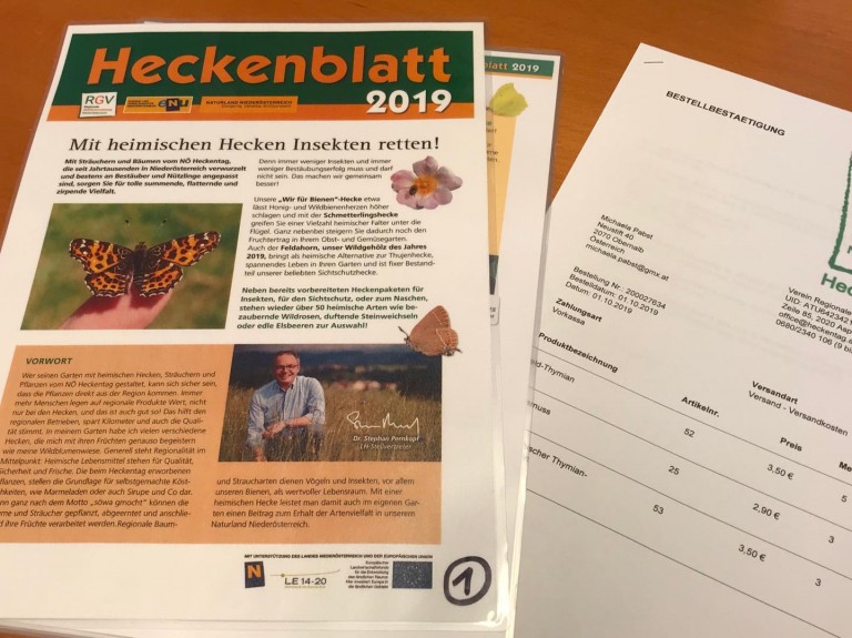 Bestellaktion Heckentag 2019 noch bis 16. Oktober nutzen!