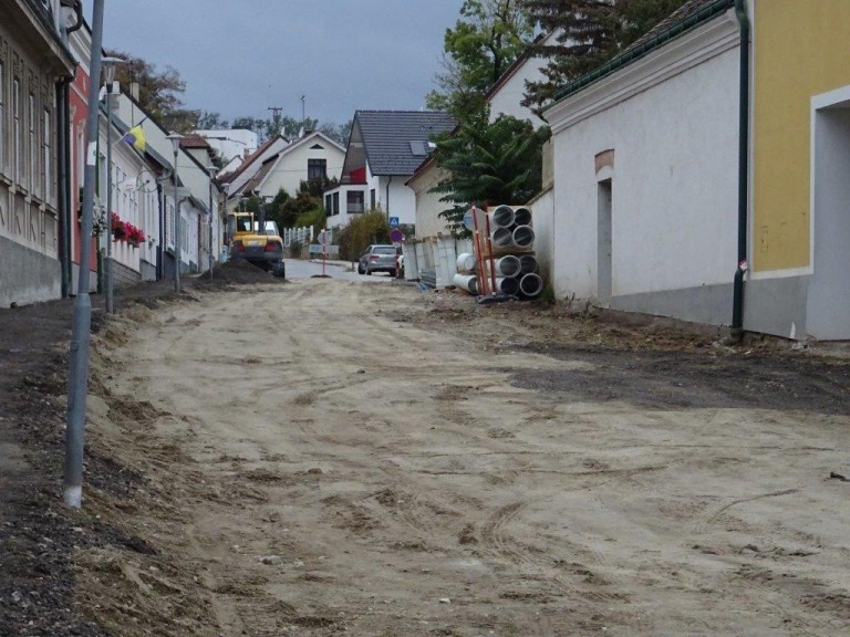 Zufahrt Windmühlgasse – derzeit nur über Berggasse möglich